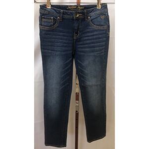 Justice Simply Low Straight Leg Jeans Girls Size 12 Regular EUC